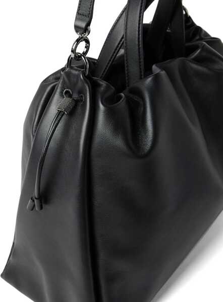 Genti de umar Brunello Cucinelli Shoulder Bag NERO Femei (BM 19097348) 4