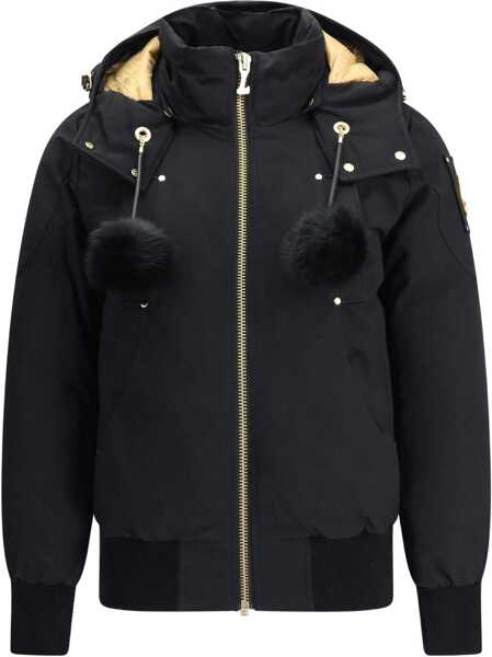 Bomber jacket Moose Knuckles Gold Series Original Sainte Flavie Bomber Jacket BLK W/BLK SH Femei (BM 19097372) 1