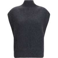 Pulovere Sleeveless Wool Sweater with sequins Femei
