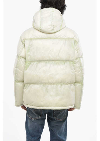 Geci de iarna Diesel Red Tag Nylon Baskin Down Jacket With Hood White Barbati (BM 19097531) 2