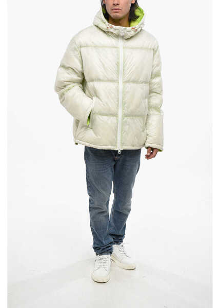 Geci de iarna Diesel Red Tag Nylon Baskin Down Jacket With Hood White Barbati (BM 19097531) 4