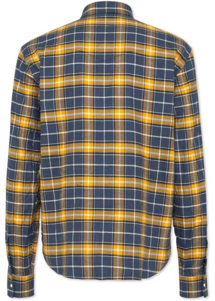 Camasi casual DSQUARED2 Cotton Flannel Shirt With Tartan Pattern Multicolor Barbati (BM 19097534) 2