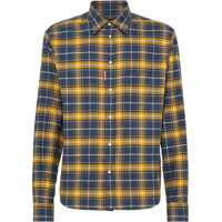 Camasi casual Cotton Flannel Shirt With Tartan Pattern Barbati