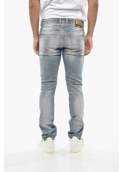 Blugi slim fit Diesel Skinny Fit Sleenker Denims With Distressed Detail 15Cm Light Blue Barbati (BM 19097549) 2
