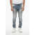 Diesel Skinny Fit Sleenker Denims With Distressed Detail 15Cm Light Blue