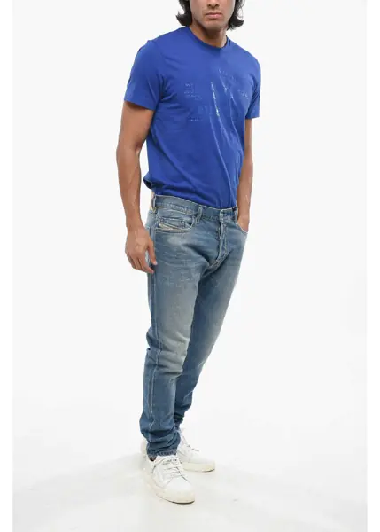 Blugi slim fit Diesel Delav Tepphar Slim Fit Denims 16Cm Light Blue Barbati (BM 19097552) 4