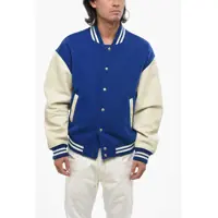 Bomber jacket Red Tag Wool Cloth Franz Bomber Jacket With Snap Buttons Barbati