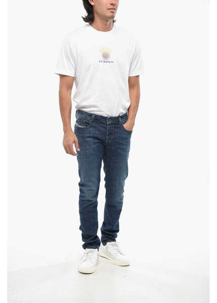 Blugi slim fit Diesel Stretch Cotton Troxer Skinny Fit Denims 15Cm Blue Barbati (BM 19099829) 4