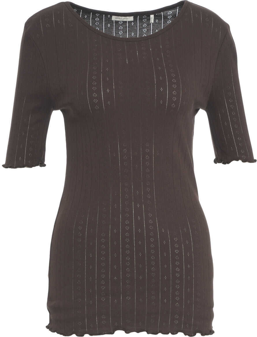 Tricouri Skall T-shirt Edie Brown Femei (BM 19100210) 2