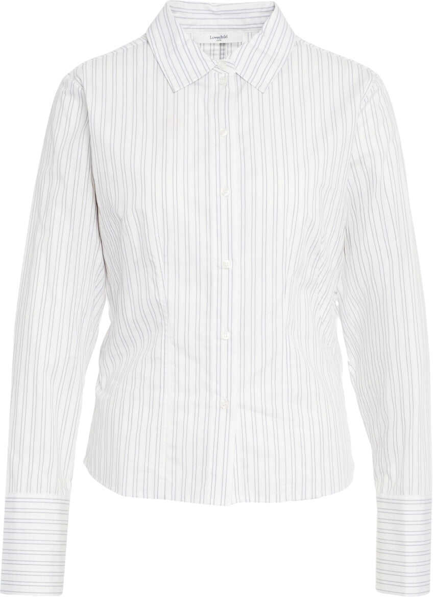 Bluze Lovechild Striped blouse Rosy White Femei (BM 19100219) 2