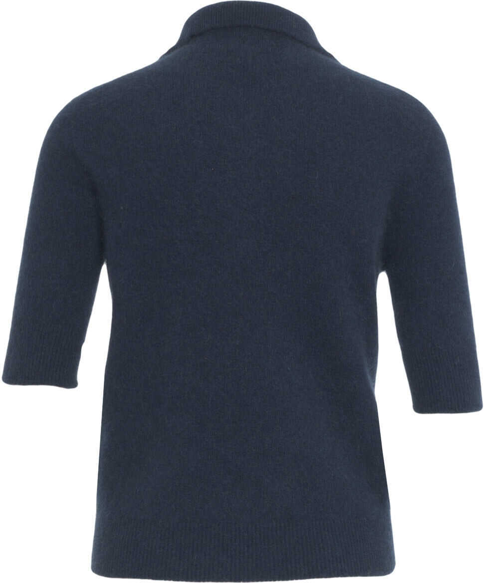 Tricouri Polo MVM Raccoon knit polo Blue Femei (BM 19100234) 3