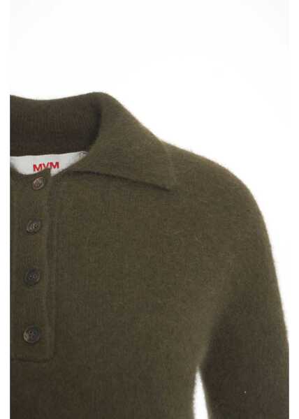 Tricouri Polo MVM Raccoon knit polo Green Femei (BM 19100234) 4