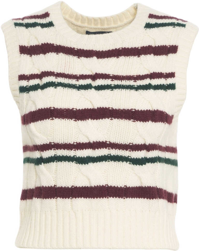 Pulovere casual Ralph Lauren Knit vest White Femei (BM 19100273) 2