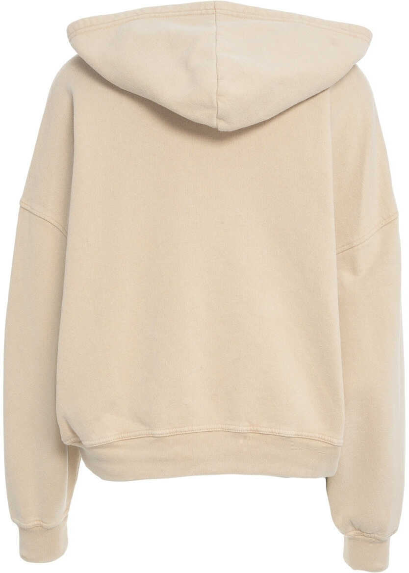 Bluze de trening American Vintage Hoodie with logo Beige Femei (BM 19100279) 3