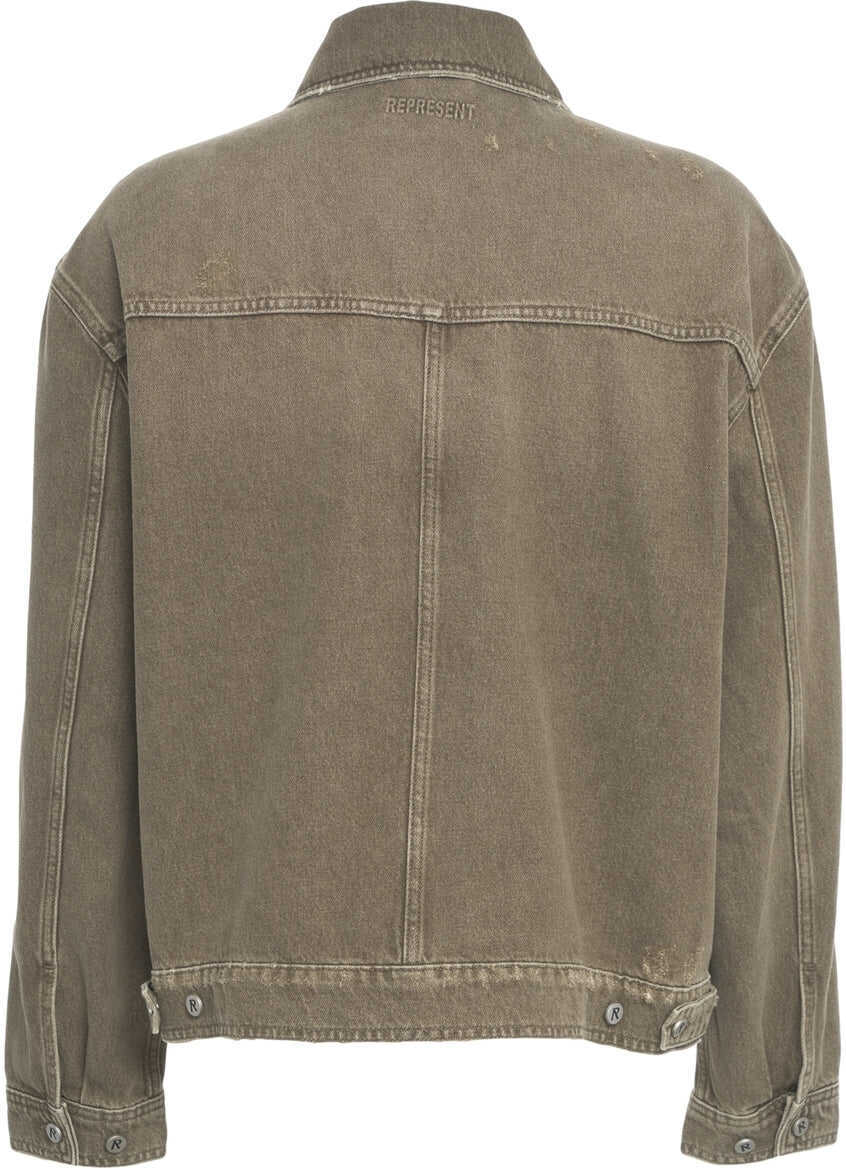 Jachete REPRESENT Denim jacket Green Barbati (BM 19100339) 3