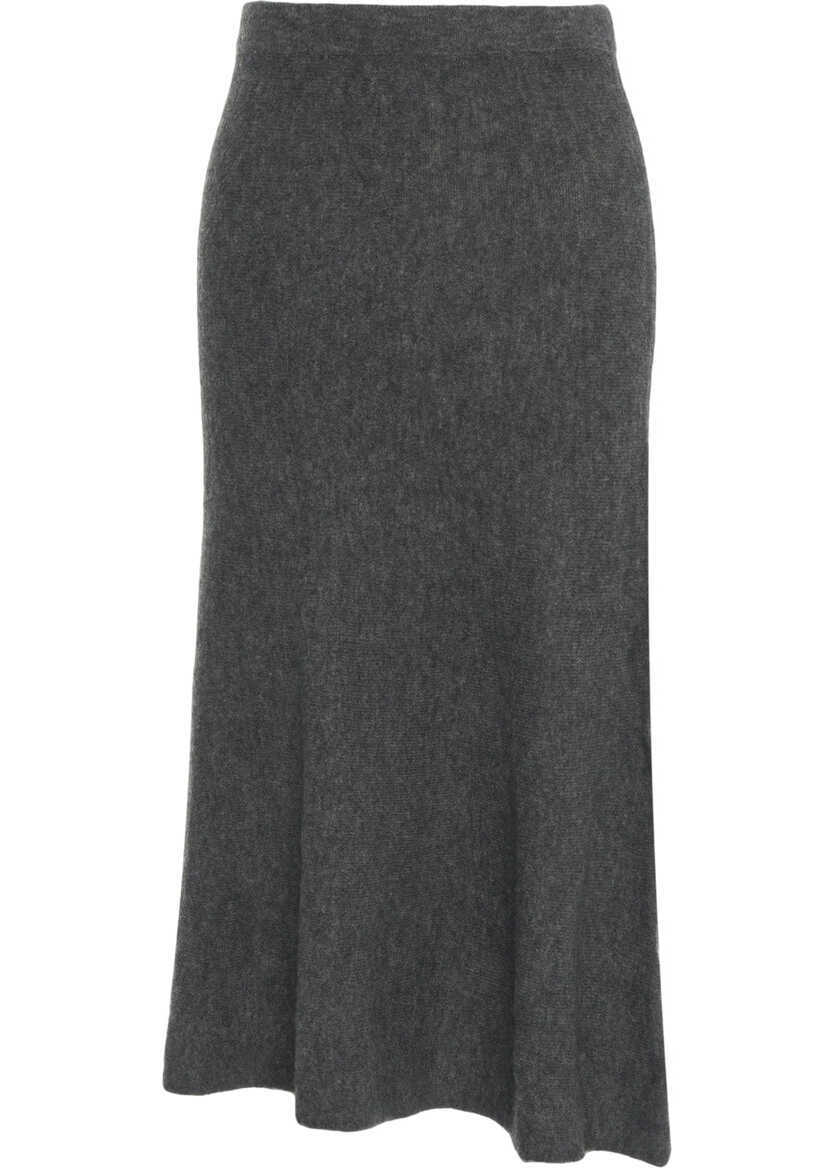 Fuste lungi Kaos Knitted skirt Grey Femei (BM 19100369) 2