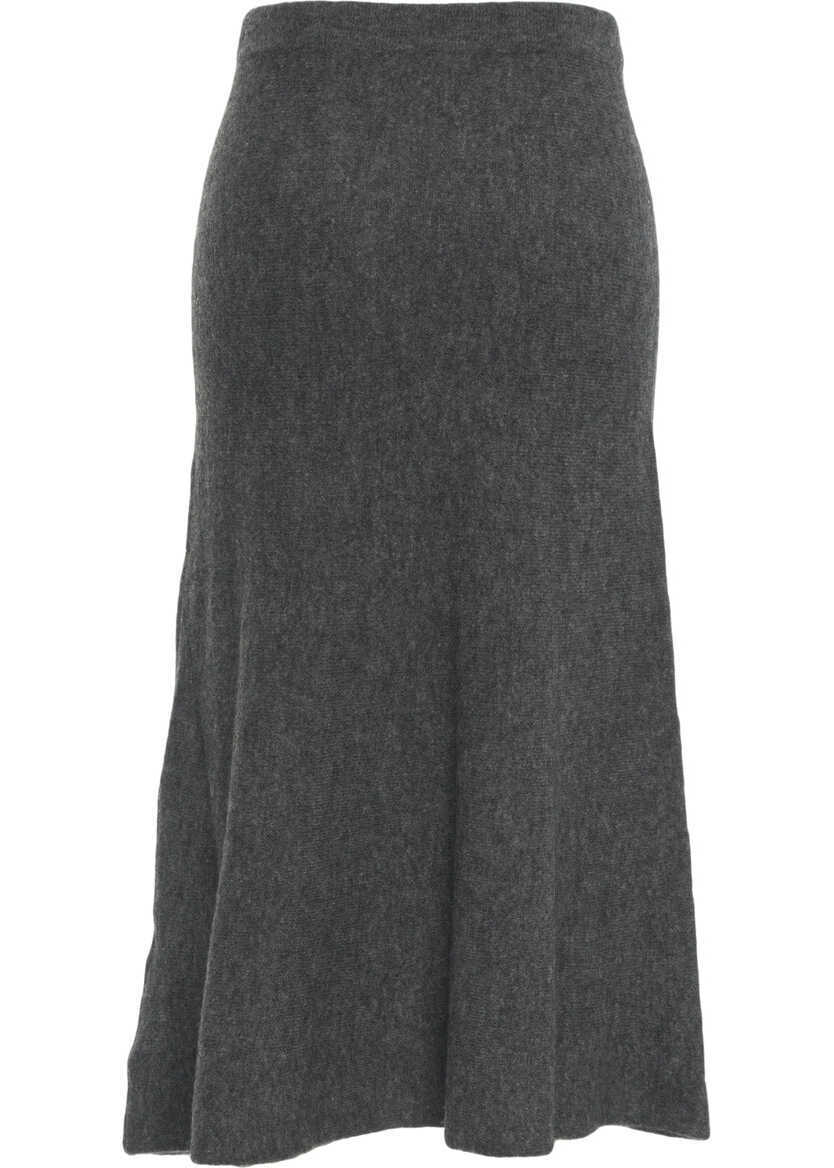 Fuste lungi Kaos Knitted skirt Grey Femei (BM 19100369) 4