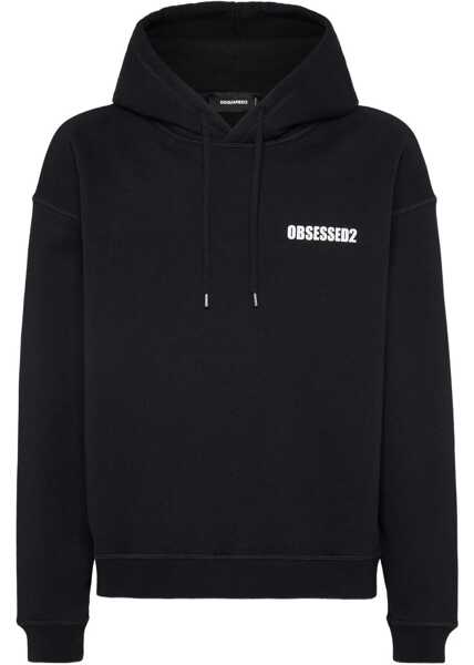 Bluze de trening DSQUARED2 Hoodie with print Black Barbati (BM 19100381) 1