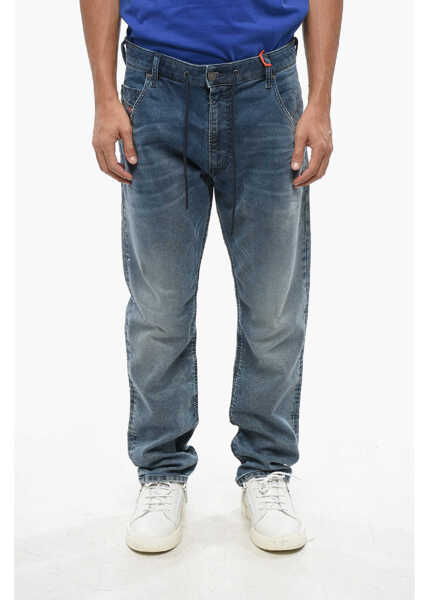 Blugi drepti Diesel Joggjeans Stretch D-Krooley Denims With Drawstring 16Cm Blue Barbati (BM 19100393) 1