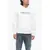 Diesel Brushed Cotton Hoodie With Cangaroo Pocket White