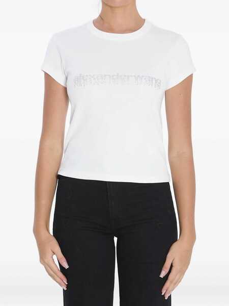 Tricouri Alexander Wang Baby Tee With Hotfix Graphic WHITE Femei (BM 19100513) 1