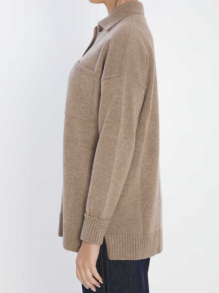 Cardigane Max Mara Bull Cardigan In Cashmere BROWN Femei (BM 19100528) 3