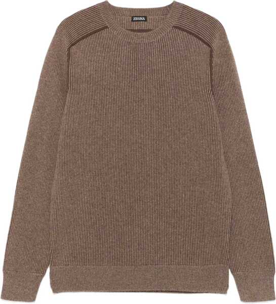 Pulovere ZEGNA Cashmere Crew Neck Sweater 503 Barbati (BM 19100582) 1