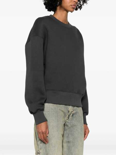 Bluze de trening AMI Paris Ami De Coeur Embosse Sweatshirt ANTHRACITE Femei (BM 19100600) 3
