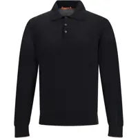 Tricouri Polo Cruna Knitted Long Sleeved Polo Shirt