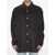 AMI Paris Corduroy Velvet Overshirt ANTHRACITE