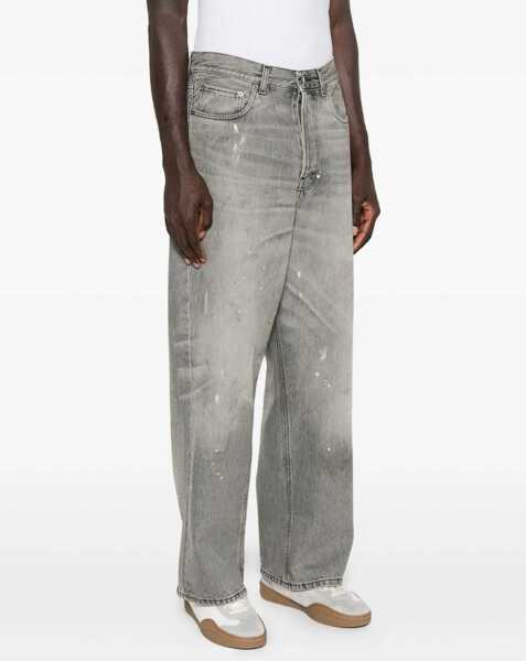 Blugi HAIKURE Grey straight-leg Jeans DIVE SPLASH BLACK Barbati (BM 19100675) 3