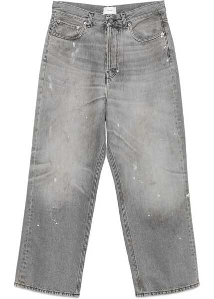 Blugi HAIKURE Grey straight-leg Jeans DIVE SPLASH BLACK Barbati (BM 19100675) 1