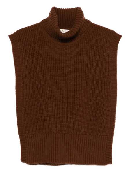 Pulovere Davantino Davantino Wool Turtle-Neck Sweater BROWN Femei (BM 19103265) 1