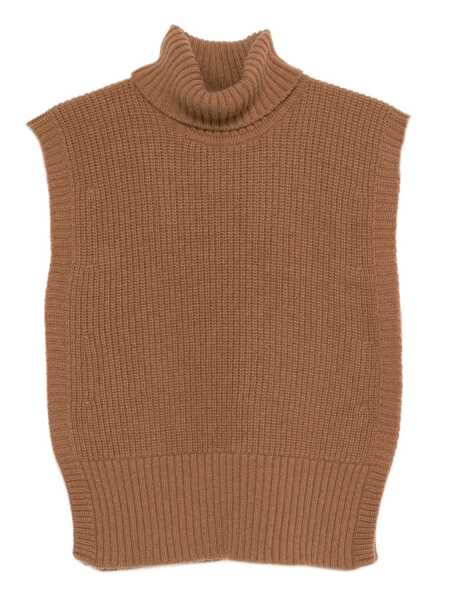 Pulovere Davantino Davantino Wool Turtle-Neck Sweater Brown Femei (BM 19103280) 1