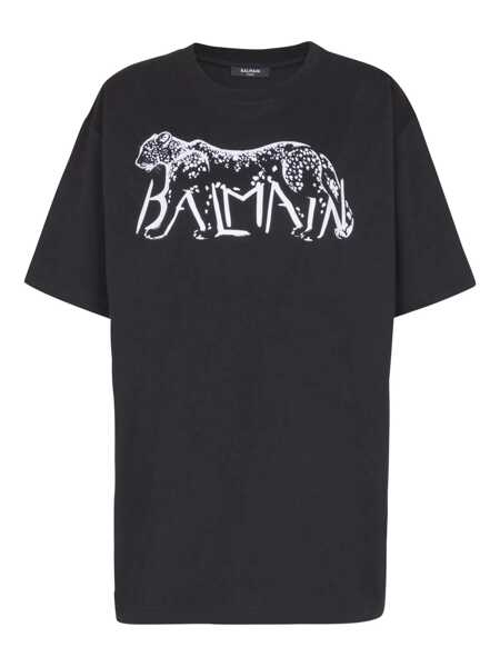 Topuri Balmain Balmain T-Shirts And Polos NOIR/BLANC Femei (BM 19103493) 1