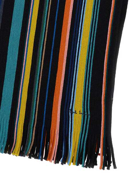 Esarfe Paul Smith Paul Smith Striped Scarf Black Barbati (BM 19104417) 2