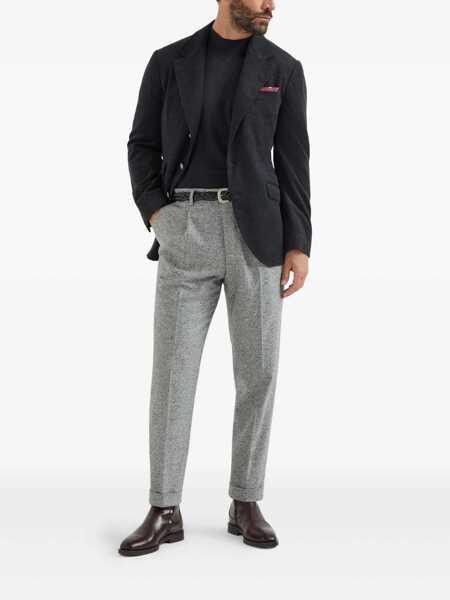 Pulovere Brunello Cucinelli Brunello Cucinelli Cotton And Silk Blend Sweater GREY Barbati (BM 19104846) 2