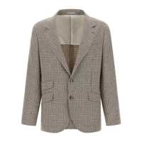 Geci Brunello Cucinelli Houndstooth Blazer Barbati