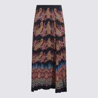 Fuste Etro Multicolor Silk Skirt Femei