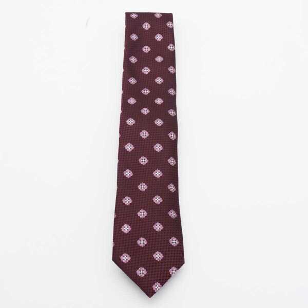 Cravate ZEGNA Zegna Dark Red Silk Tie PURPLE Barbati (BM 19106274) 1