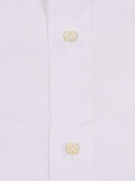 Camasi casual Mazzarelli Camicie COTTON SLIM FIT SHIRT White Barbati (BM 19106325) 3