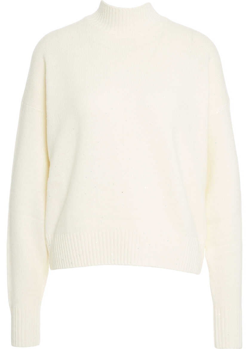 Pulovere Kaos Sweater with rhinestones White Femei (BM 19106489) 1