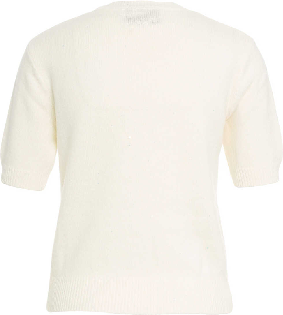 Pulovere Kaos Short sleeve sweater White Femei (BM 19106492) 3