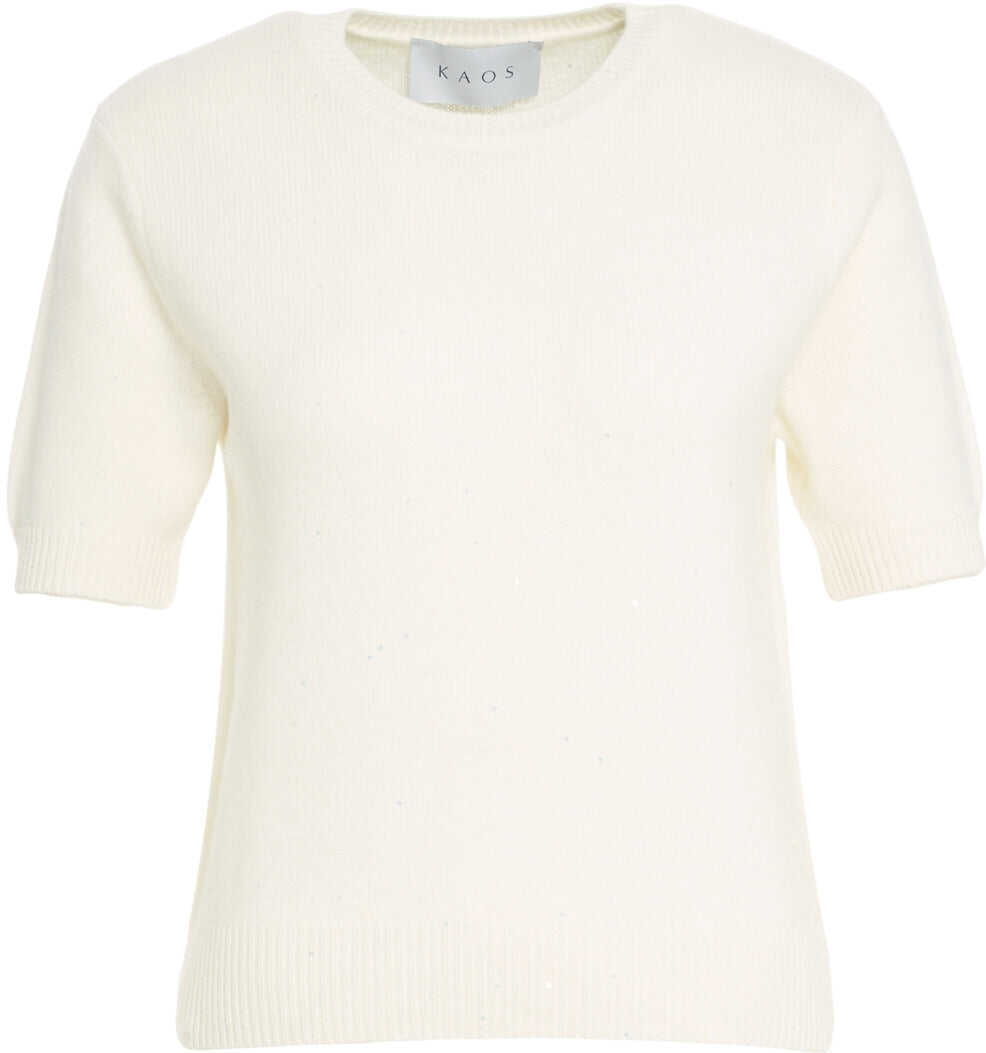 Pulovere Kaos Short sleeve sweater White Femei (BM 19106492) 1
