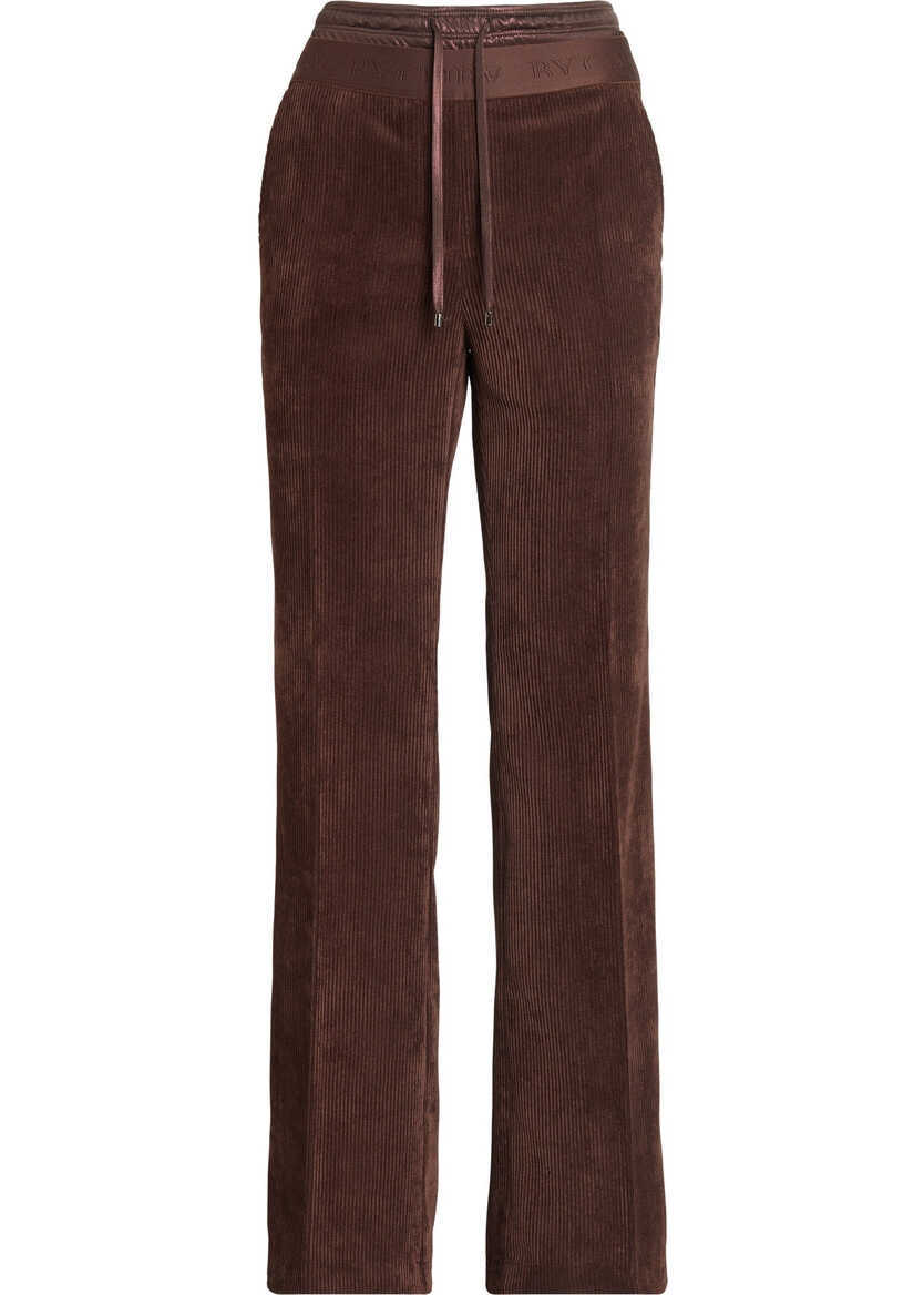 Pantaloni casual Cambio Corduroy pants Ava Brown Femei (BM 19106495) 2