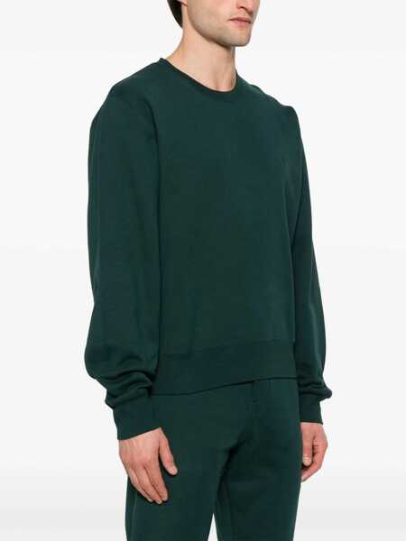 Pulovere casual Saint Laurent Cassandre Sweatshirt GREEN Barbati (BM 19106579) 3