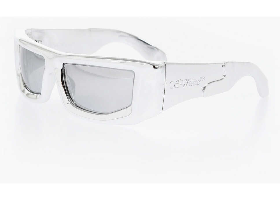 Ochelari de soare Off-White Silver-Tone Rectangular Frame Volcanite Sunglasses Silver Femei (BM 19106684) 2