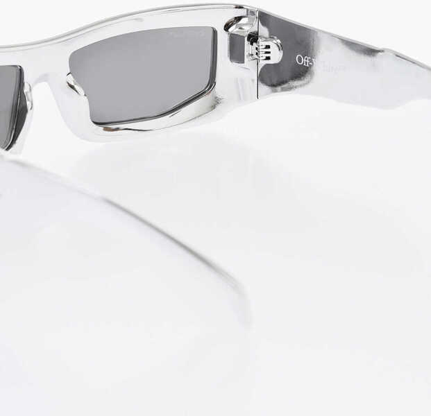 Ochelari de soare Off-White Silver-Tone Rectangular Frame Volcanite Sunglasses Silver Femei (BM 19106684) 3
