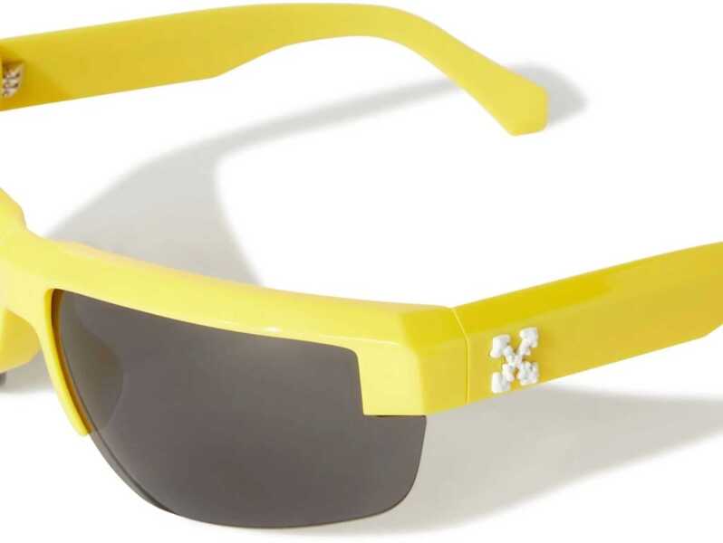 Ochelari de soare Off-White Embossed Monogram Toledo Biker Sunglasses Yellow Femei (BM 19106702) 2