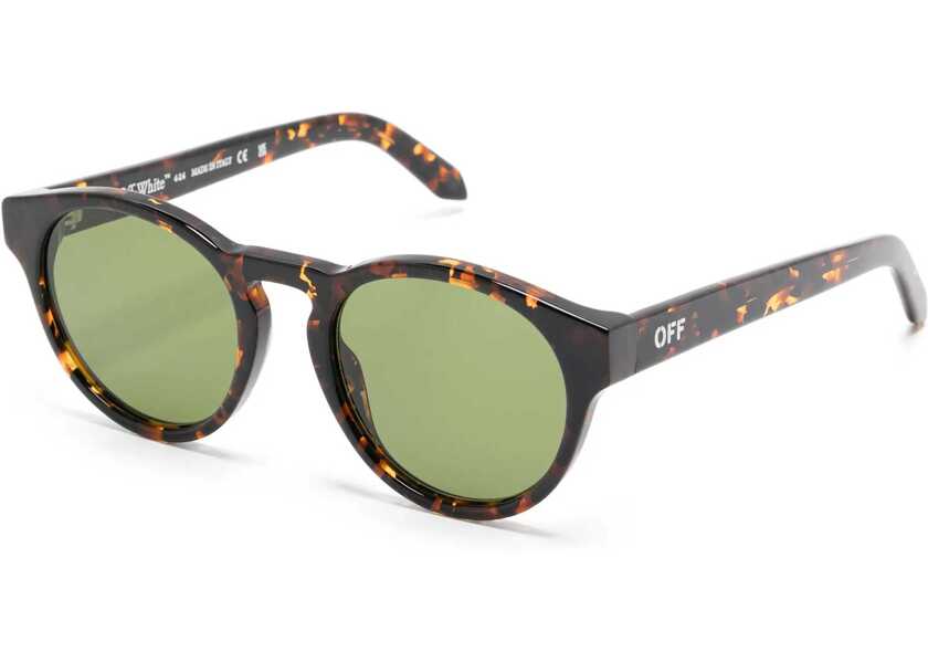 Ochelari de soare Off-White Tortoiseshell Oakland Round Sunglasses With Monogram Brown Femei (BM 19106741) 2